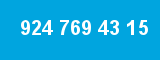 924 769 43 15